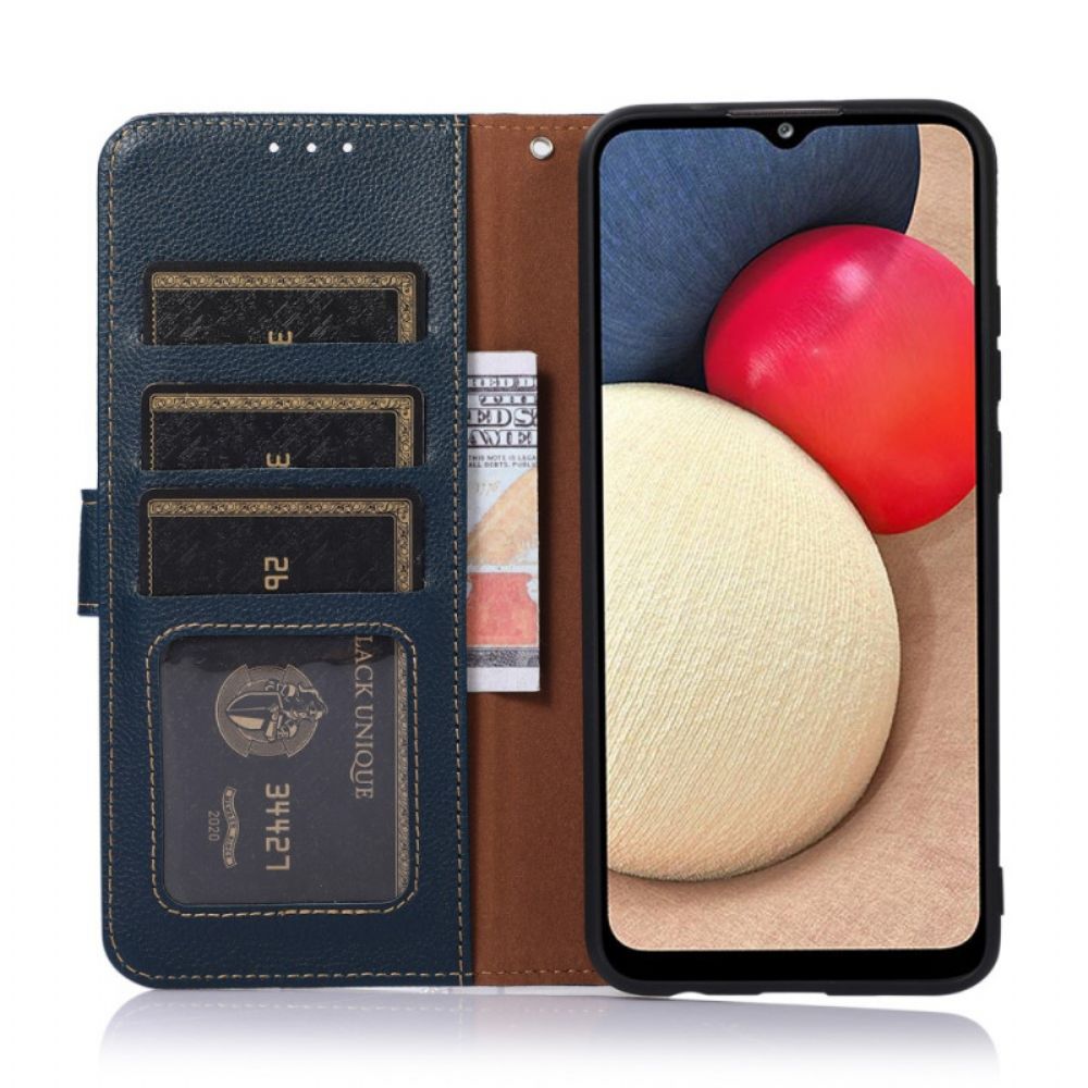 Folio-hoesje voor Moto E40 / E30 / E20 Liche-stijl Rfid Khazneh