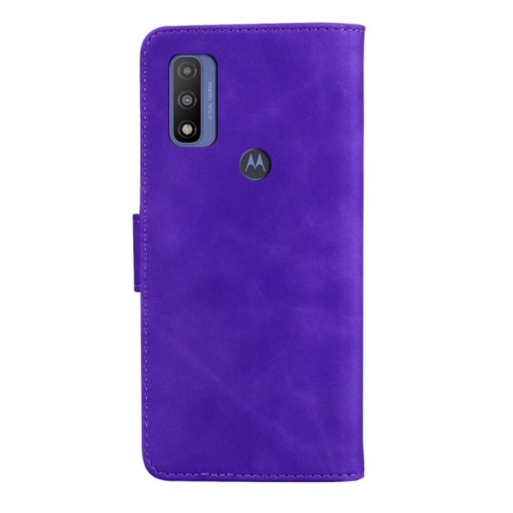 Folio-hoesje voor Moto E40 / E30 / E20 Vlinderhuid-aanraking