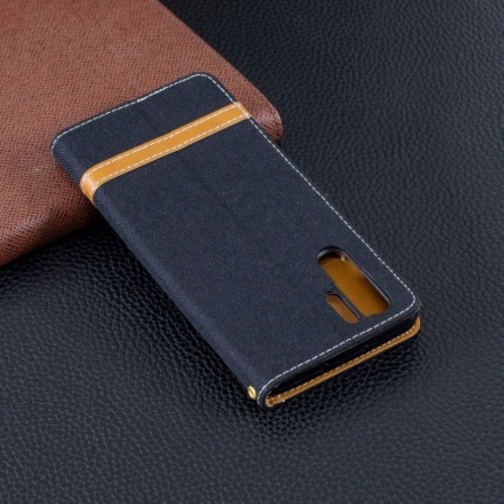 Flip Case voor Huawei P30 Pro Met Ketting Band Met Stof En Leereffect