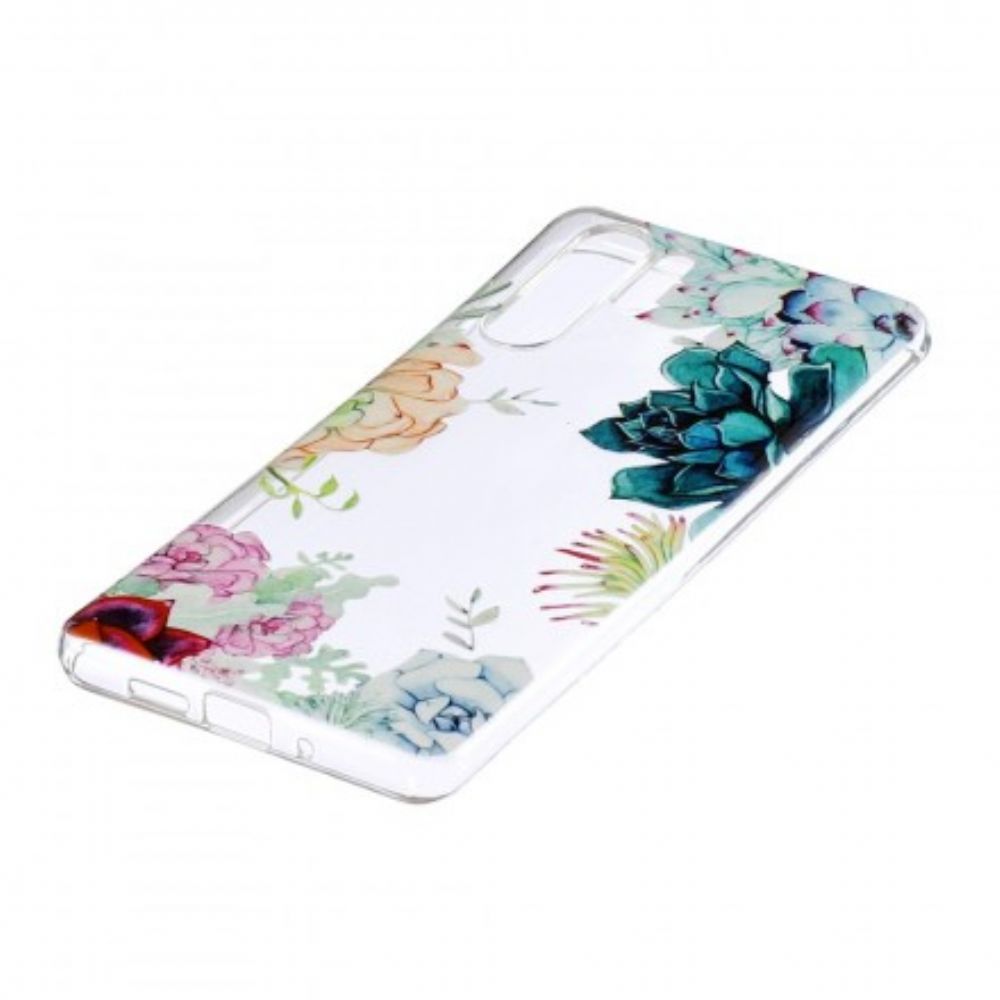 Hoesje voor Huawei P30 Pro Naadloze Aquarelbloemen