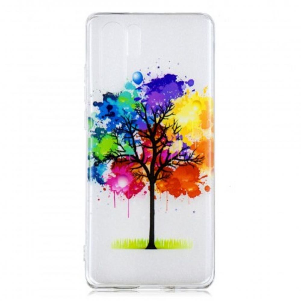 Hoesje voor Huawei P30 Pro Transparante Waterverfboom