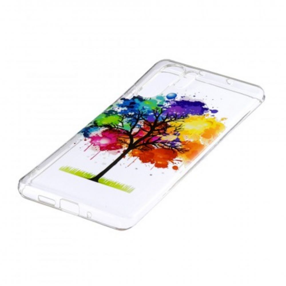 Hoesje voor Huawei P30 Pro Transparante Waterverfboom