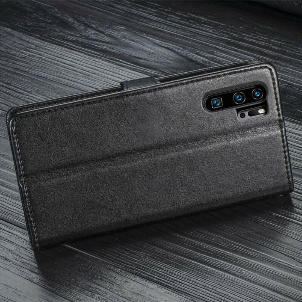 Leren Hoesje voor Huawei P30 Pro Faux Leder En Vintage Sluiting