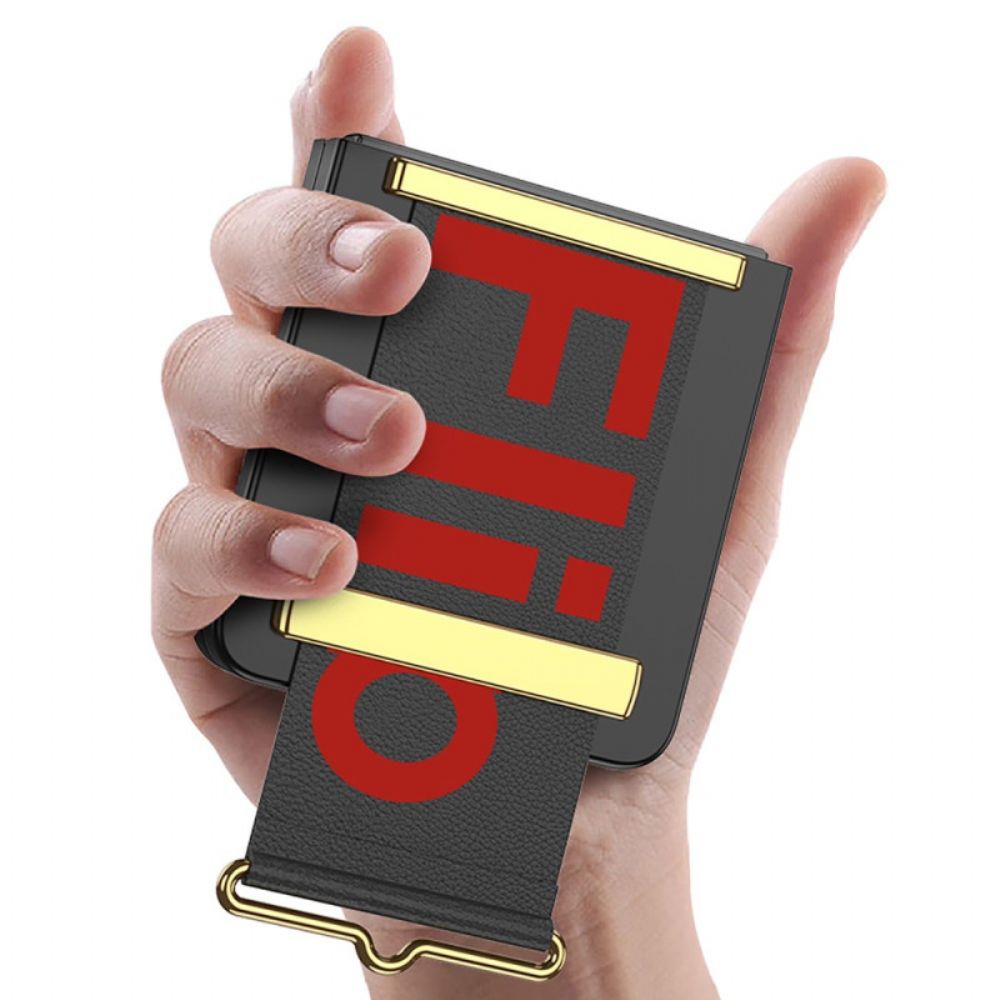 Case Hoesje Samsung Galaxy Z Flip 7 Telefoonhoesje Gkk-riem