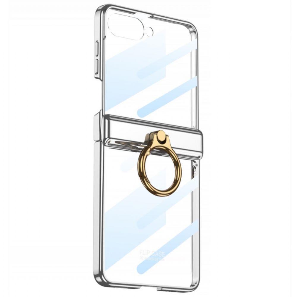 Case Hoesje Samsung Galaxy Z Flip 7 Telefoonhoesje Transparant Met Standaard En Magnetische Bescherming Gkk