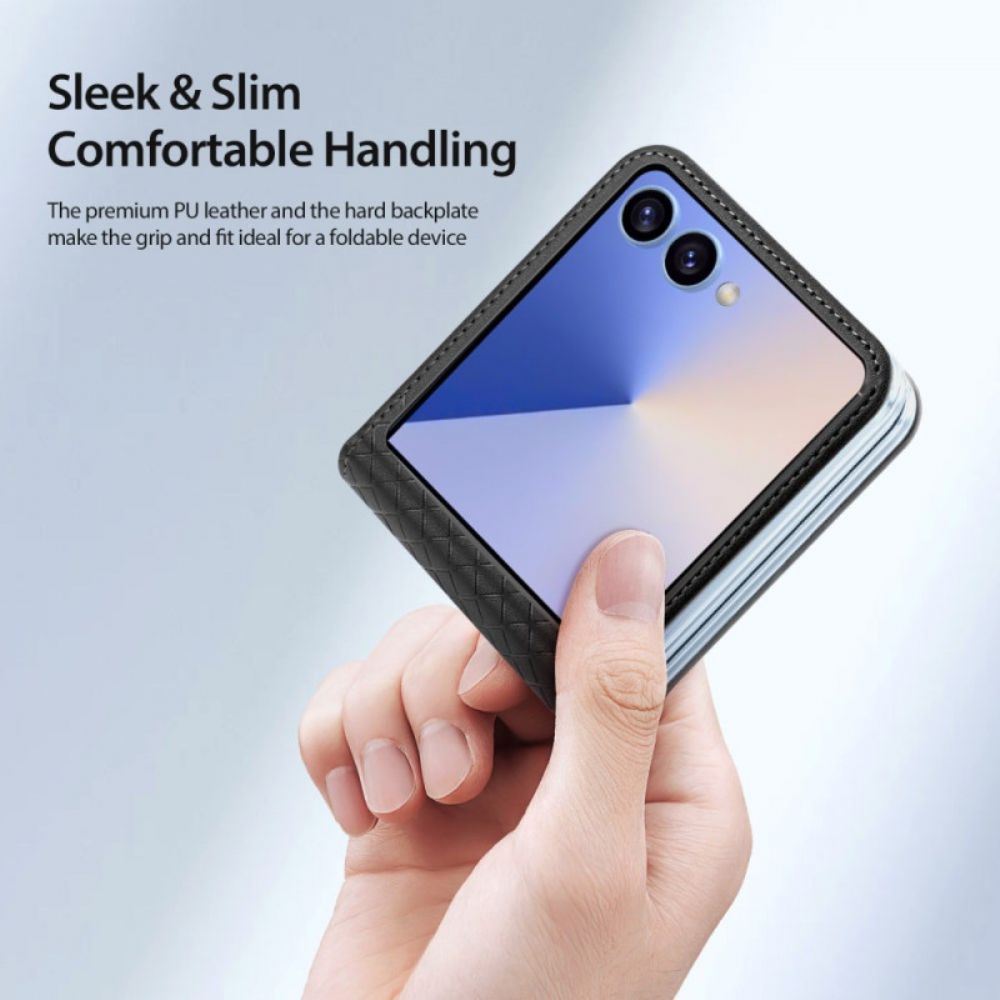 Cover Hoesje Samsung Galaxy Z Flip 7 Telefoonhoesje Bril-serie Dux Ducis