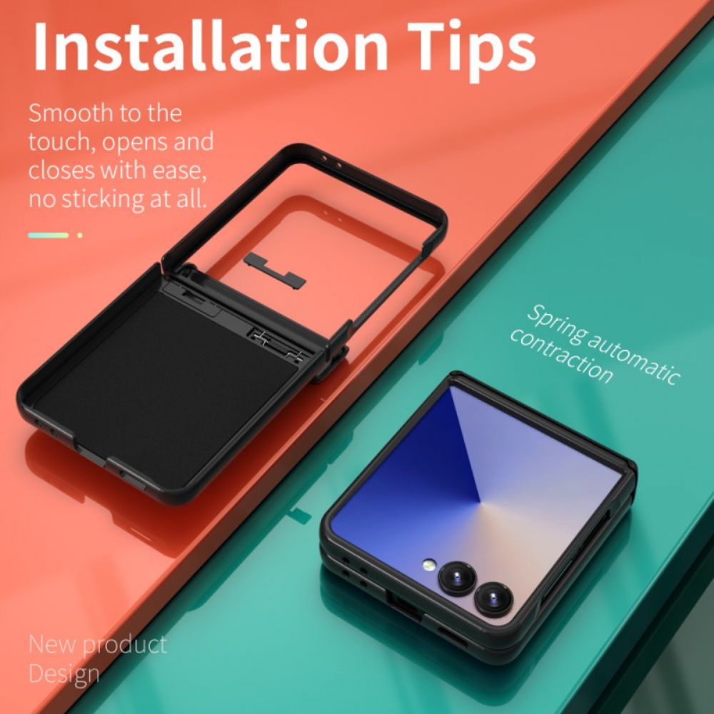 Cover Hoesje Samsung Galaxy Z Flip 7 Telefoonhoesje Duurzame Ring