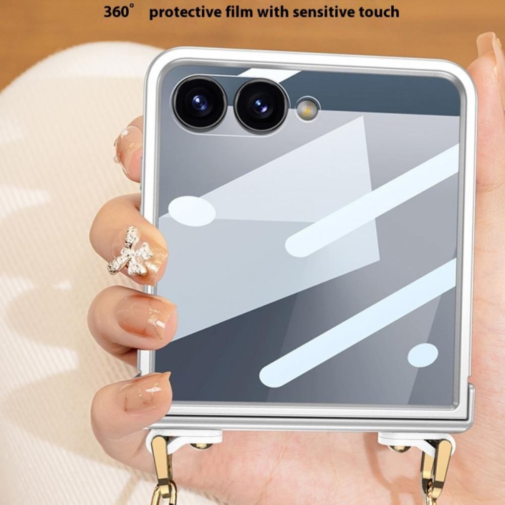 Cover Hoesje Samsung Galaxy Z Flip 7 Telefoonhoesje Koordarmband