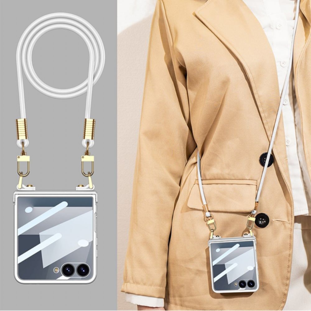 Cover Hoesje Samsung Galaxy Z Flip 7 Telefoonhoesje Koordarmband