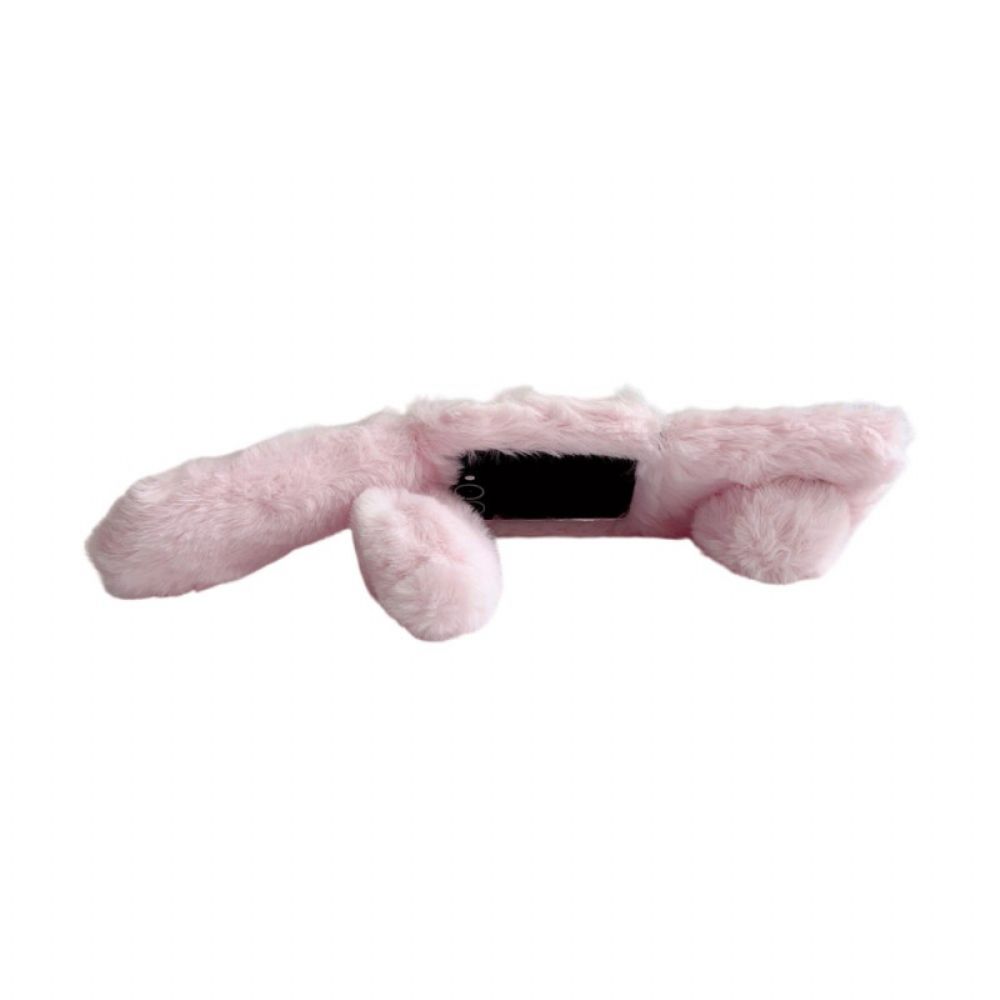 Cover Hoesje Samsung Galaxy Z Flip 7 Telefoonhoesje Pluche Konijnenoren