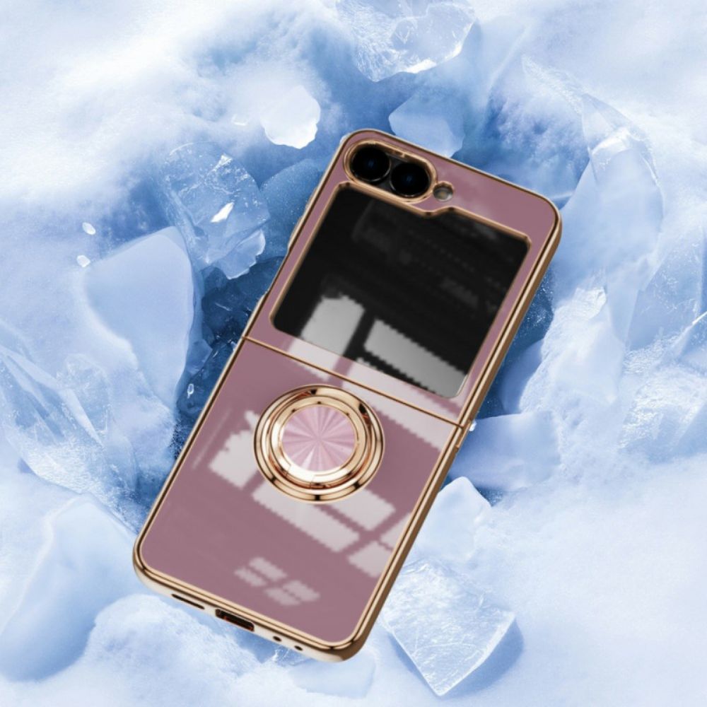 Cover Hoesje Samsung Galaxy Z Flip 7 Telefoonhoesje Premium Design Ringhouder