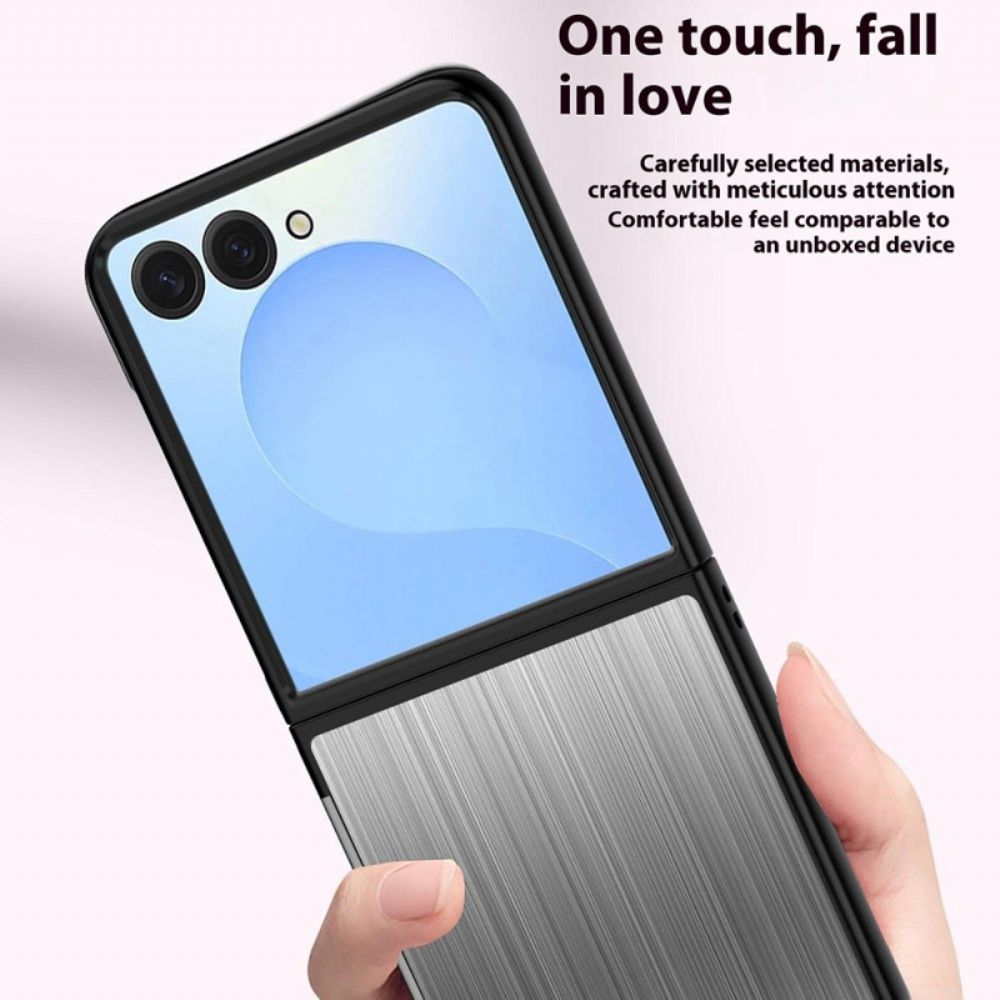 Cover Hoesje Samsung Galaxy Z Flip 7 Telefoonhoesje Roestvrij Staal