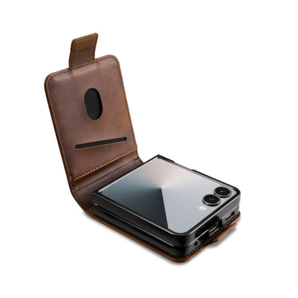 Cover Hoesje Samsung Galaxy Z Flip 7 Telefoonhoesje Stijlvolle Kaarthouder