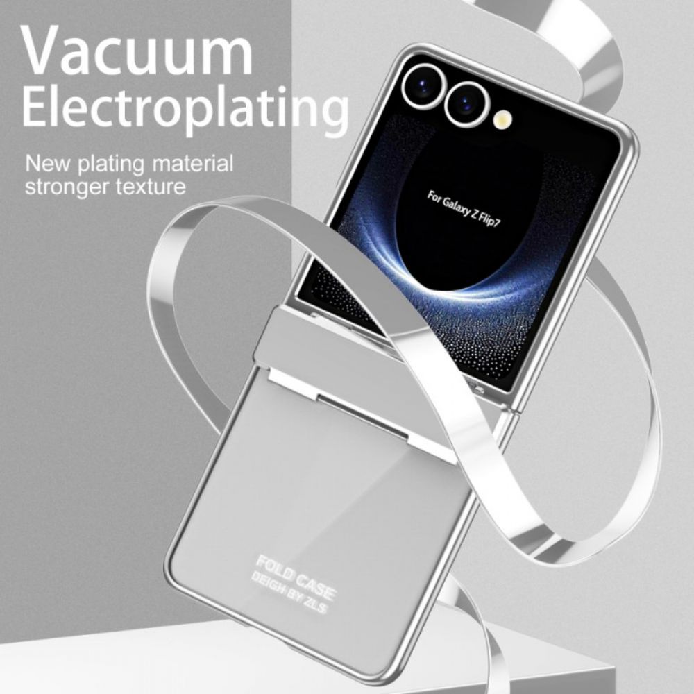 Hoesje Samsung Galaxy Z Flip 7 Anti-vingerafdruk Metallic Design Bescherming Hoesje