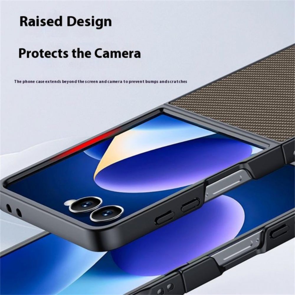 Hoesje Samsung Galaxy Z Flip 7 Carbon Vezelversie