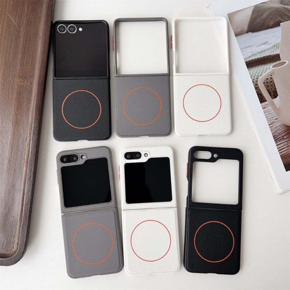 Hoesje Samsung Galaxy Z Flip 7 Compatibel Met Magsafe Orange Ring