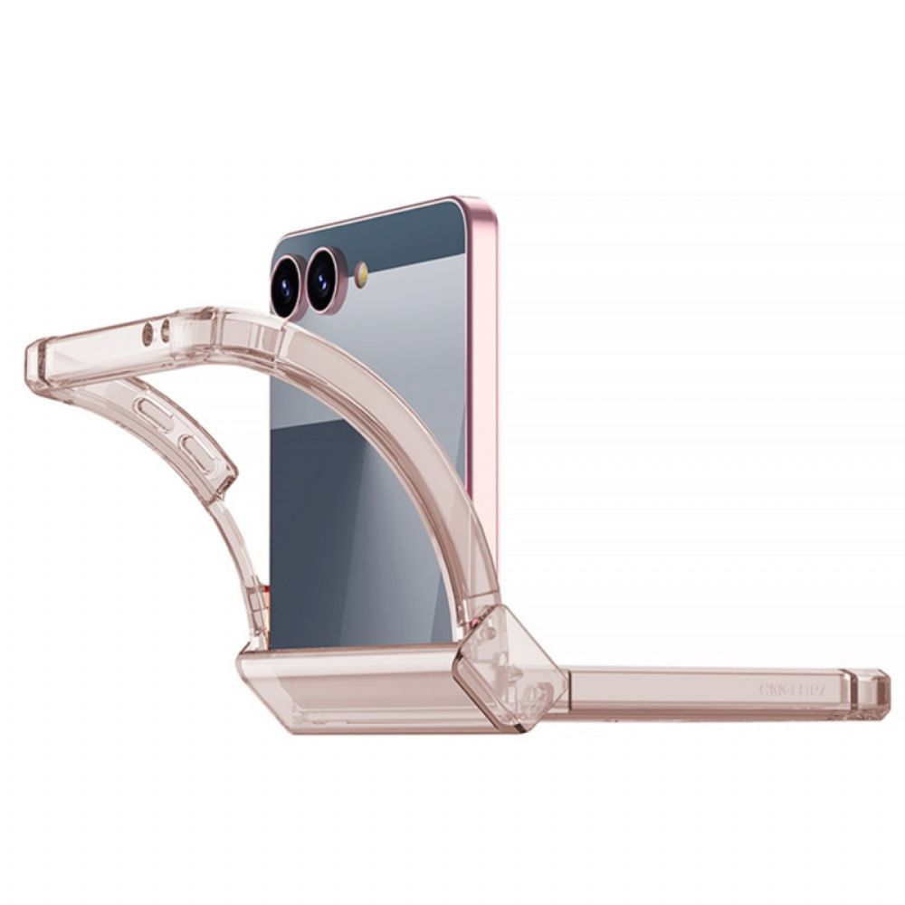 Hoesje Samsung Galaxy Z Flip 7 Gekleurd Doorschijnend Met Airbagbescherming Bescherming Hoesje