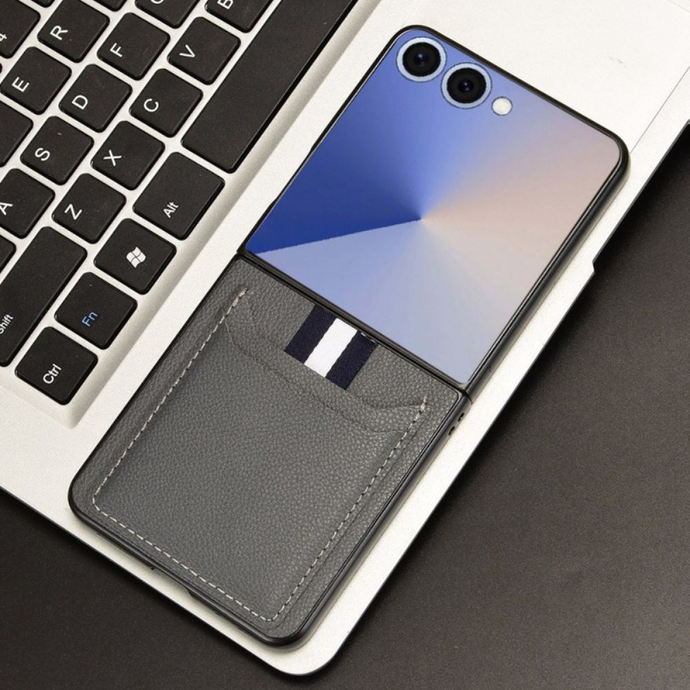 Hoesje Samsung Galaxy Z Flip 7 Kaarthouder In Lederlook