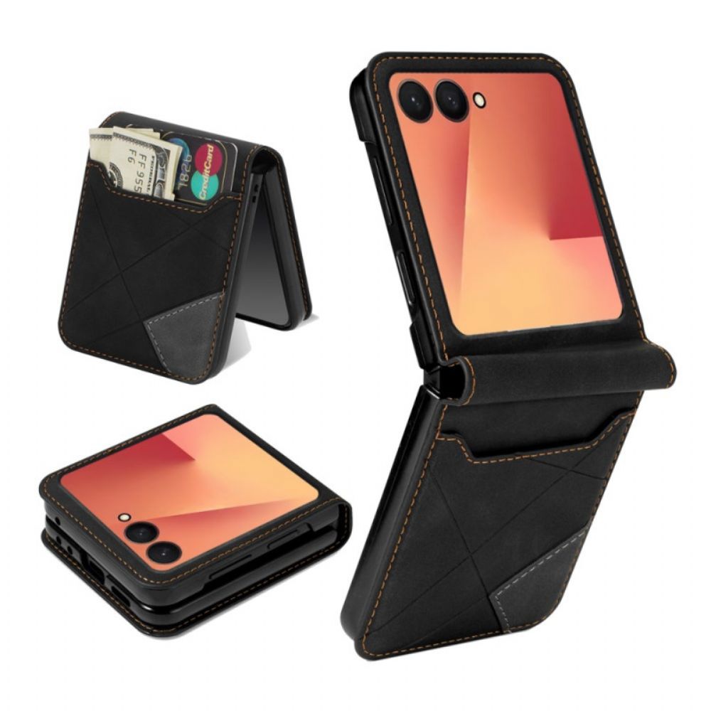 Hoesje Samsung Galaxy Z Flip 7 Kaarthouder Met Patroon