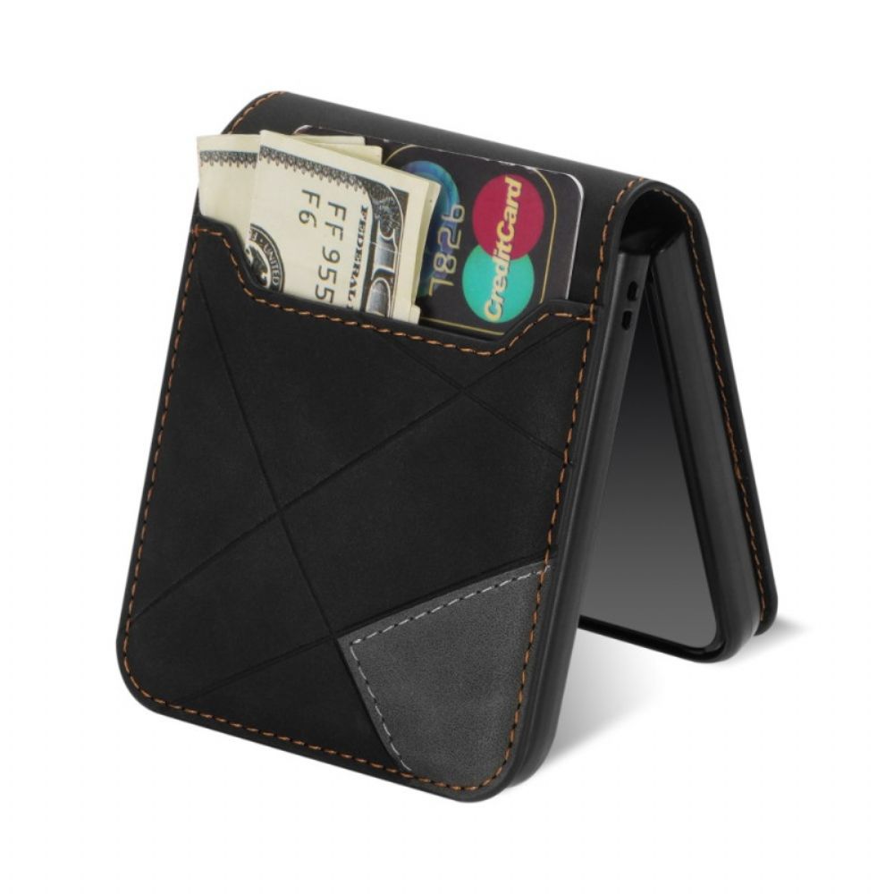 Hoesje Samsung Galaxy Z Flip 7 Kaarthouder Met Patroon