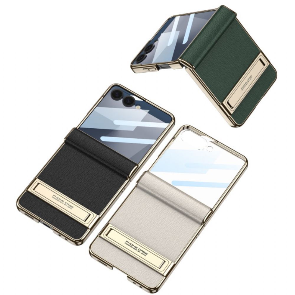 Hoesje Samsung Galaxy Z Flip 7 Kunstleer En Gkk-ondersteuning