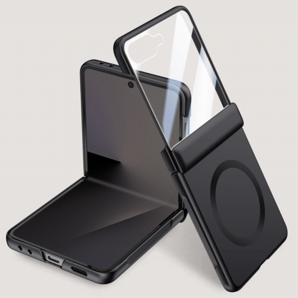Hoesje Samsung Galaxy Z Flip 7 Magnetisch Met Metaaleffect Bescherming Hoesje