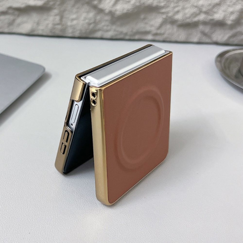 Hoesje Samsung Galaxy Z Flip 7 Magnetisch Nappa-oppervlak