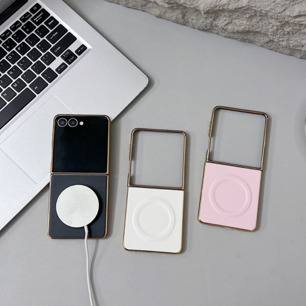 Hoesje Samsung Galaxy Z Flip 7 Magnetisch Nappa-oppervlak