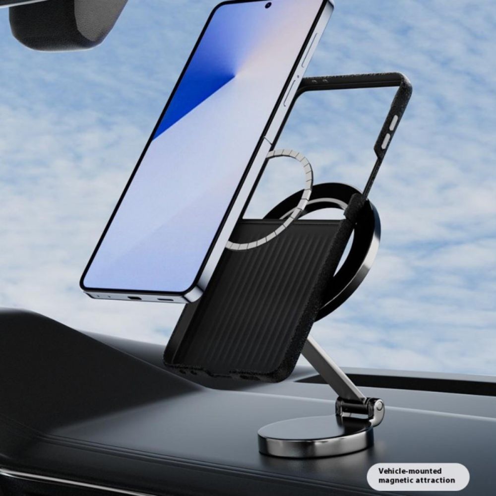 Hoesje Samsung Galaxy Z Flip 7 Magsafe-compatibel Abeel Met Krokodillenstructuur Bescherming Hoesje