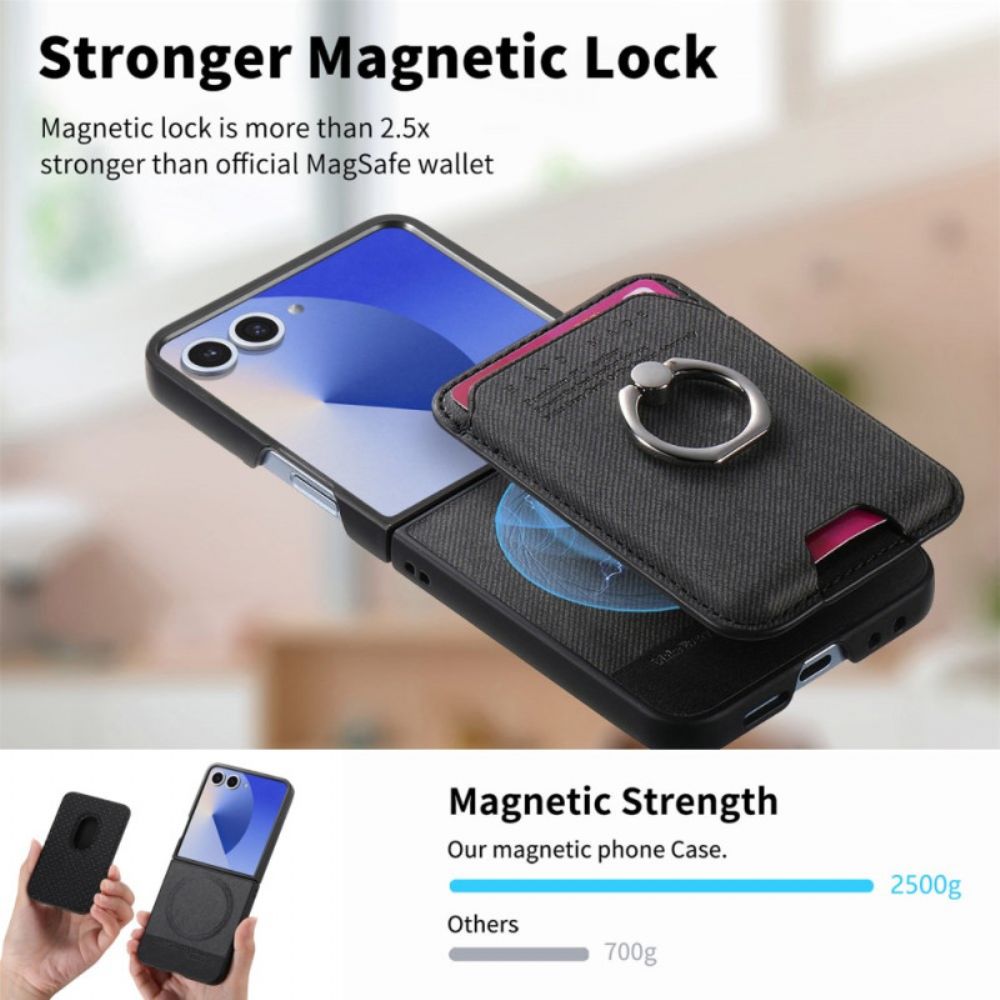 Hoesje Samsung Galaxy Z Flip 7 Magsafe-compatibel Met Afneembare Kaarthouder