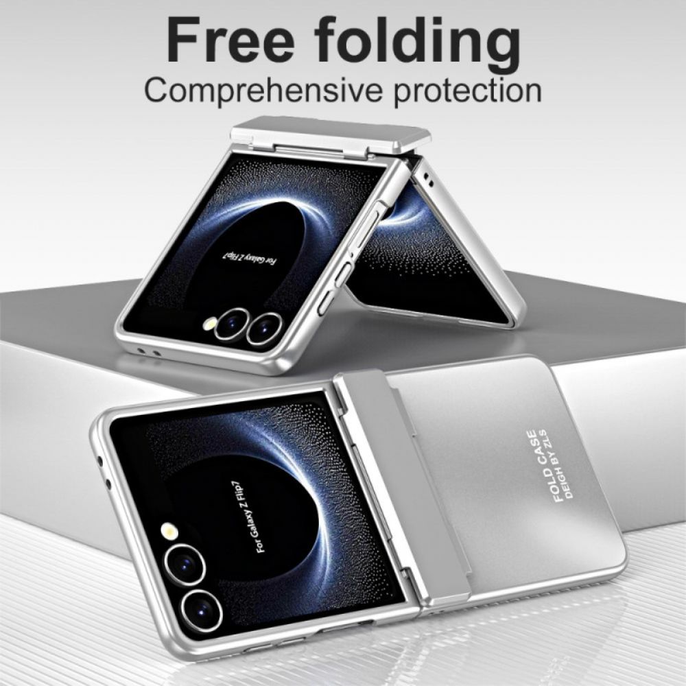 Hoesje Samsung Galaxy Z Flip 7 Metallic Effect Met Scharnier