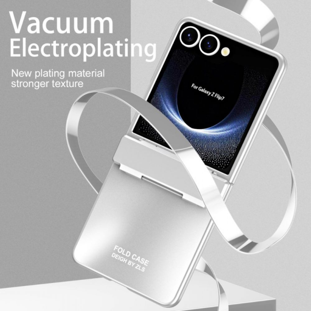 Hoesje Samsung Galaxy Z Flip 7 Metallic Effect Met Scharnier