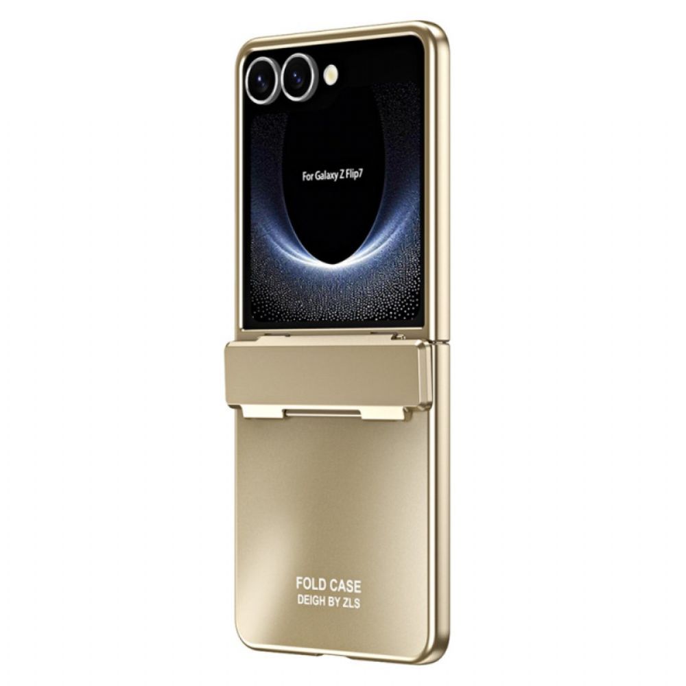 Hoesje Samsung Galaxy Z Flip 7 Metallic Effect Met Schermbeschermer