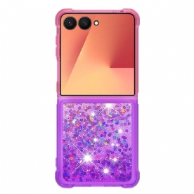 Hoesje Samsung Galaxy Z Flip 7 Pailletten Met Kleurverloop