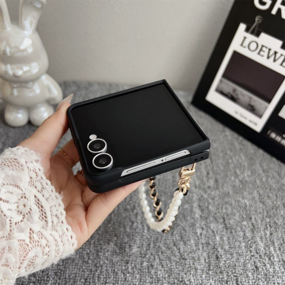 Hoesje Samsung Galaxy Z Flip 7 Smiley Bunny Met Armband