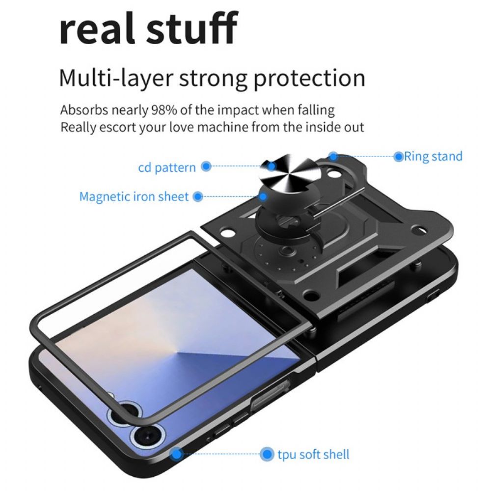 Hoesje Samsung Galaxy Z Flip 7 Stevig Met Ringhouder