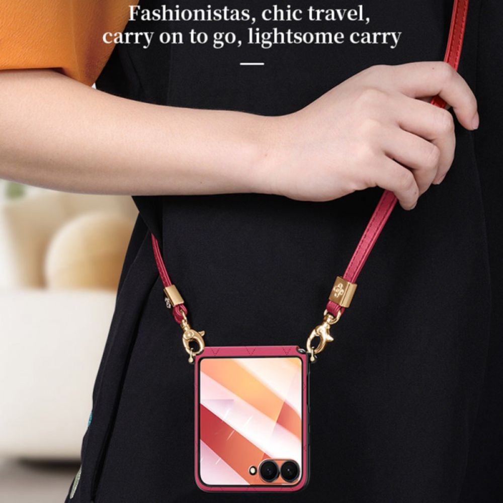 Hoesje Samsung Galaxy Z Flip 7 Sulada Schouderband