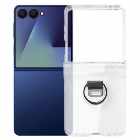 Hoesje Samsung Galaxy Z Flip 7 Transparant Met Ringhouder