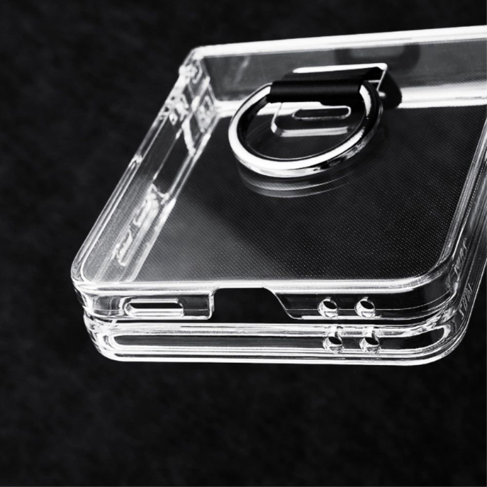 Hoesje Samsung Galaxy Z Flip 7 Transparant Met Ringhouder