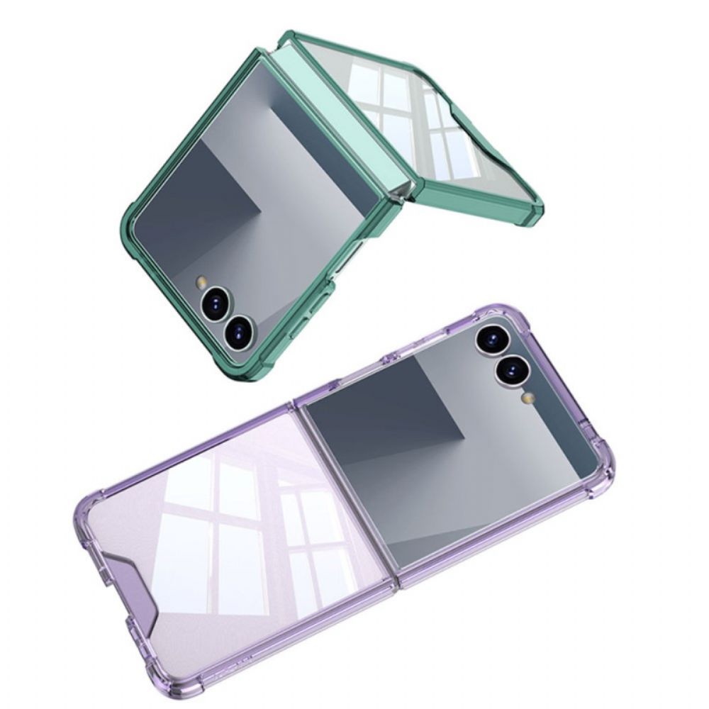 Hoesje Voor Samsung Galaxy Z Flip 7 Gkk Metallic Stijl Velg