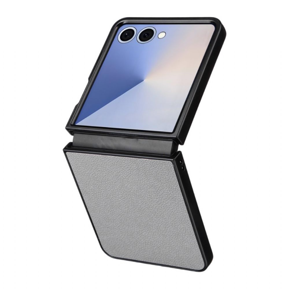 Hoesje Voor Samsung Galaxy Z Flip 7 Leerstructuur