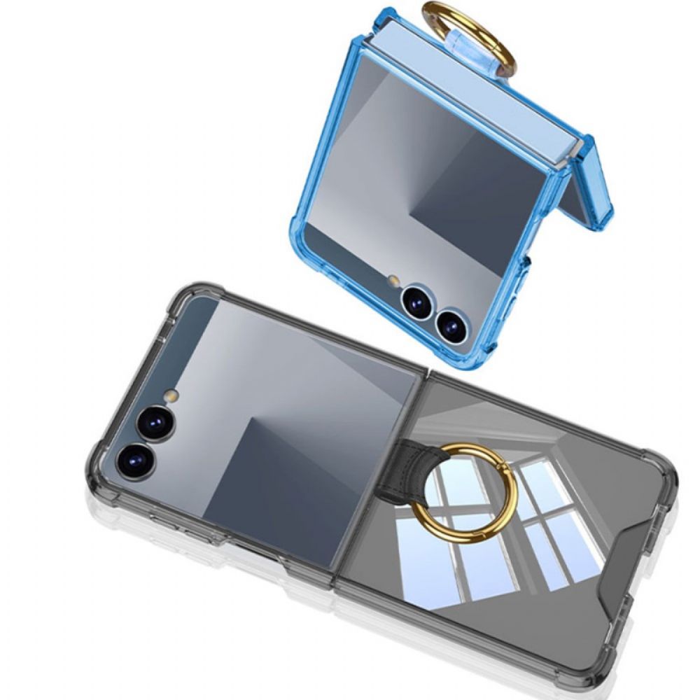 Hoesje Voor Samsung Galaxy Z Flip 7 Ringhouder En Schokbestendige Bescherming