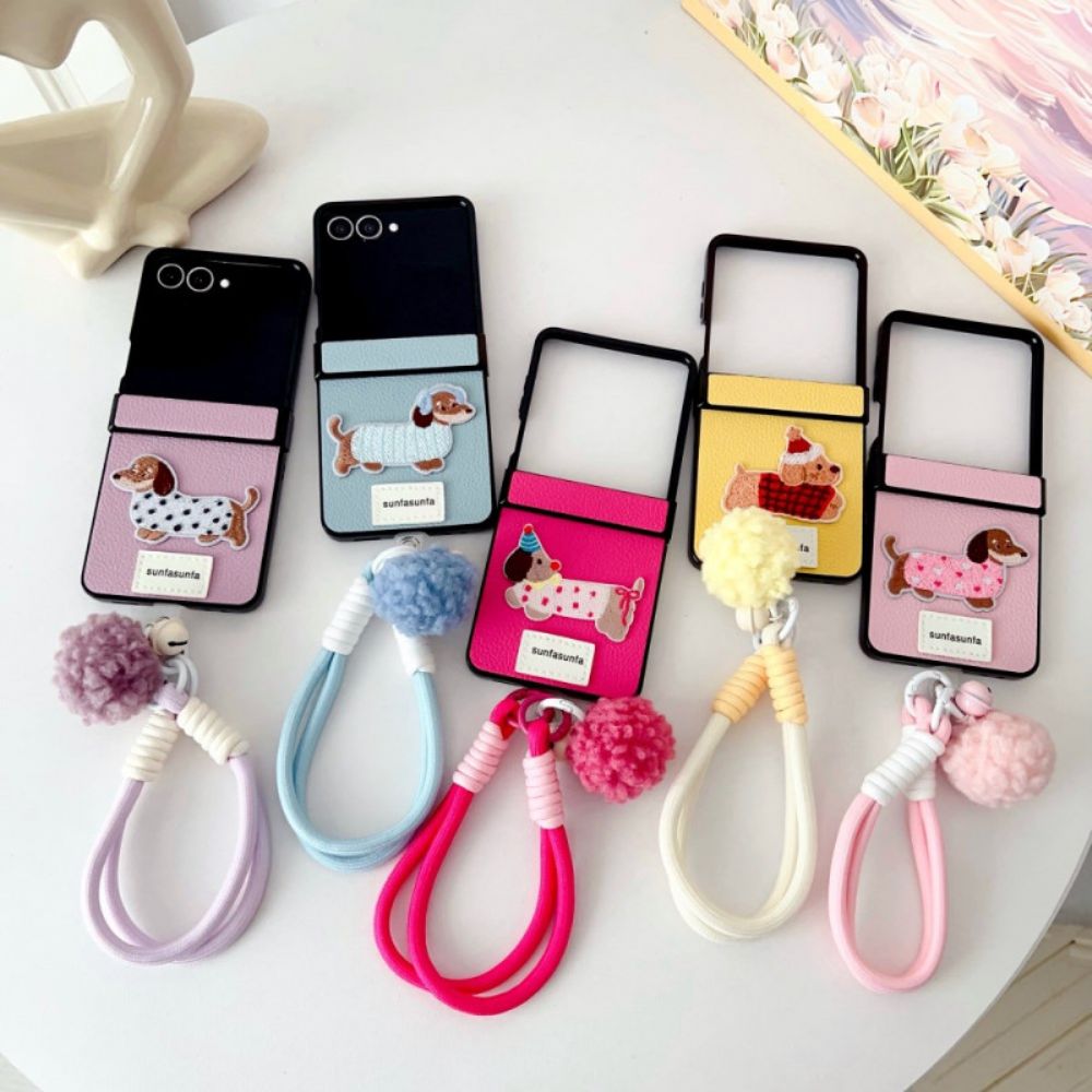 Hoesje Voor Samsung Galaxy Z Flip 7 Scharnierbeschermer En Band