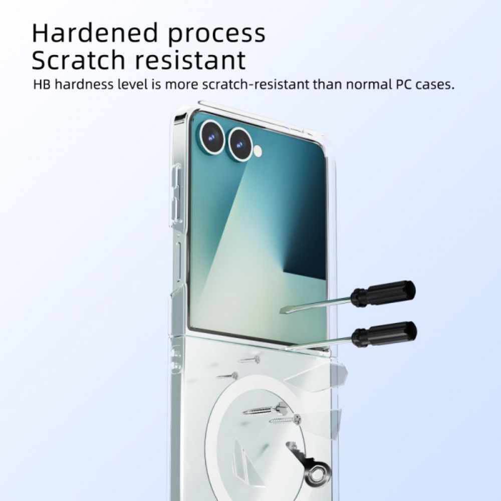 Hoesje Voor Samsung Galaxy Z Flip 7 Transparant Magnetisch