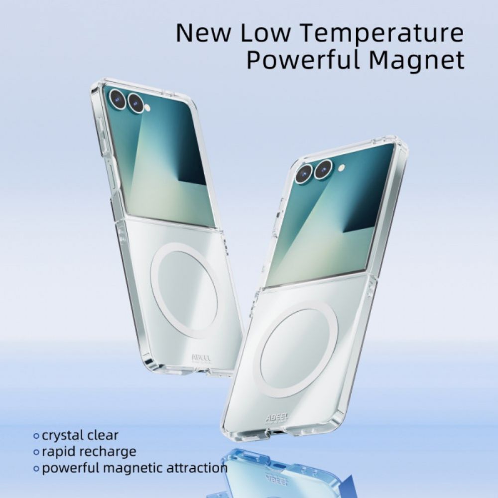 Hoesje Voor Samsung Galaxy Z Flip 7 Transparant Magnetisch