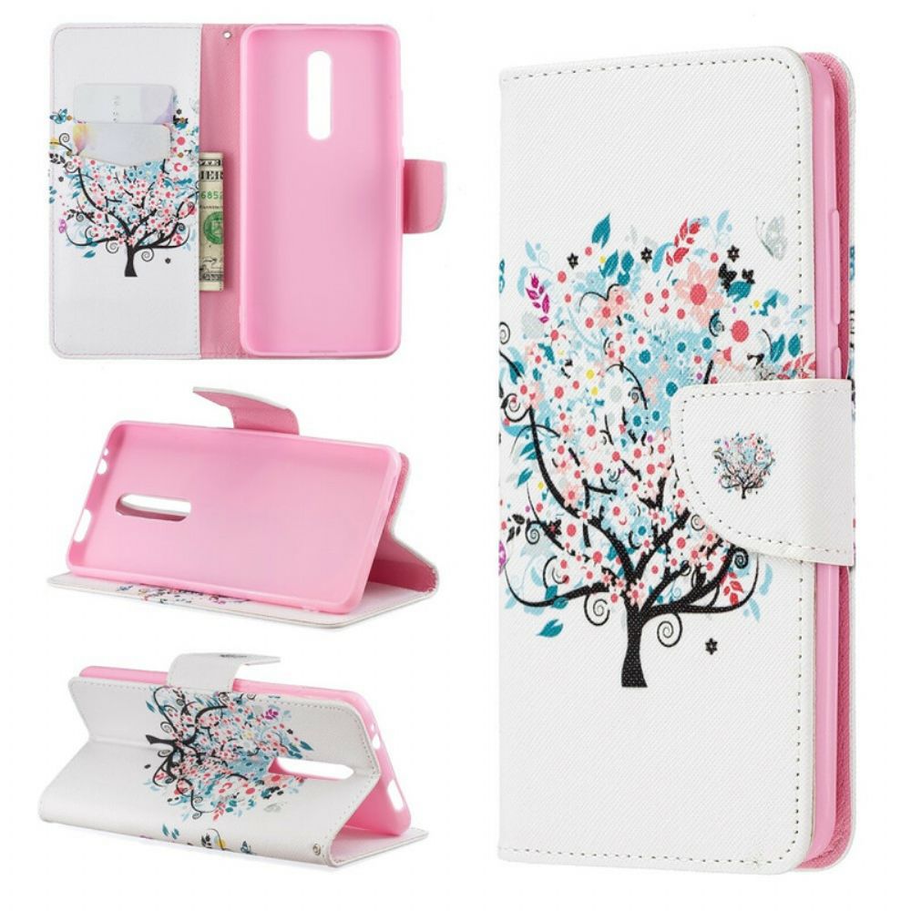 Leren Hoesje voor Xiaomi Mi 9T / Mi 9T Pro Bloemrijke Boom