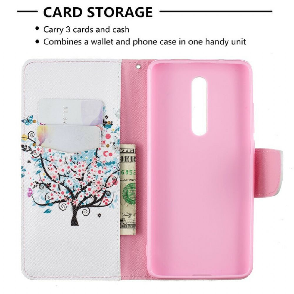 Leren Hoesje voor Xiaomi Mi 9T / Mi 9T Pro Bloemrijke Boom