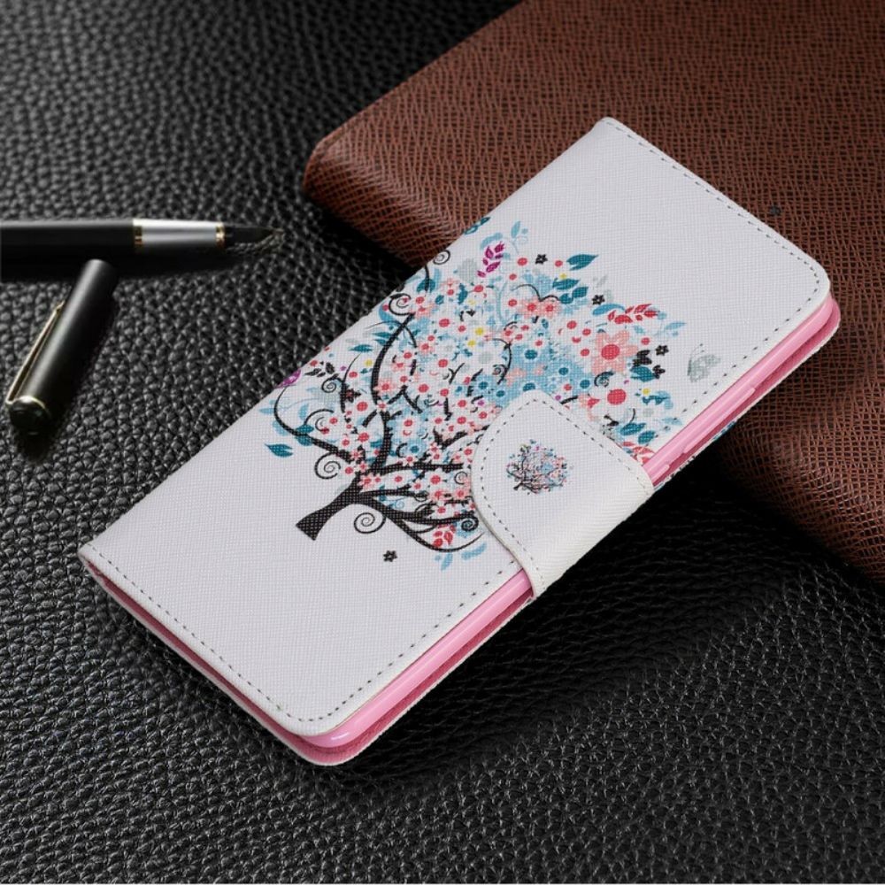 Leren Hoesje voor Xiaomi Mi 9T / Mi 9T Pro Bloemrijke Boom