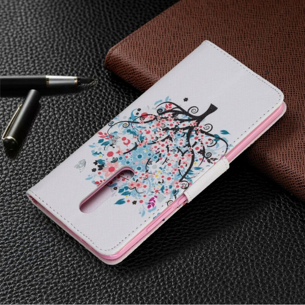 Leren Hoesje voor Xiaomi Mi 9T / Mi 9T Pro Bloemrijke Boom