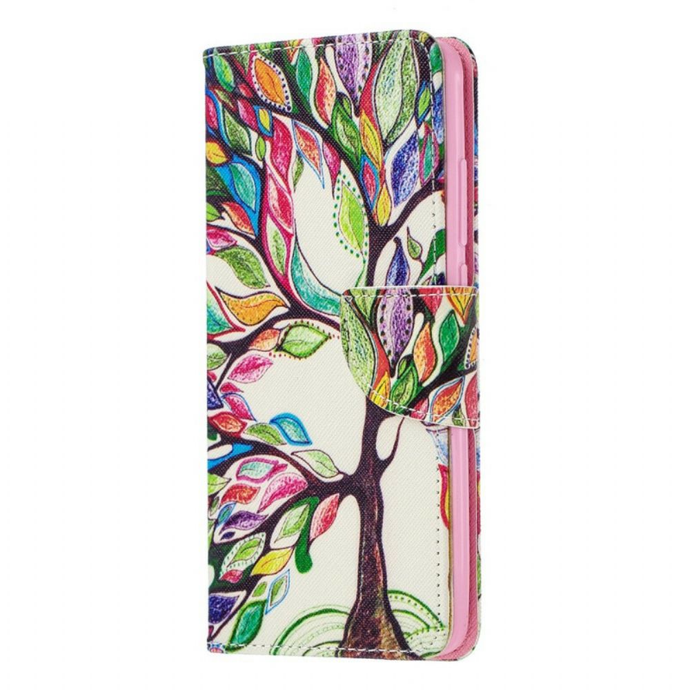 Leren Hoesje voor Xiaomi Mi 9T / Mi 9T Pro Gekleurde Boom